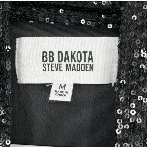 BB Dakota Steve Madden Sequin Duster Jacket M Festival Taylor Swift Concert Vibe - Picture 5 of 13